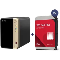 QNAP NAS TS-264-8G 2bay incl. 16TB (2x 8TB WD Red)
