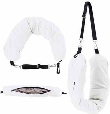 Uplift Treasures Convertible U Shaped Travel Neck Pillow white