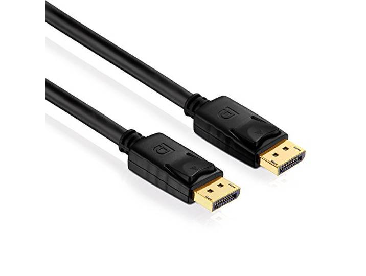 PureInstall PI5000-030 DisplayPort-kabel (DisplayPort-stekker (20pin) naar DisplayPort-stekker (20pin)), gecertificeerd, 3m, zwart