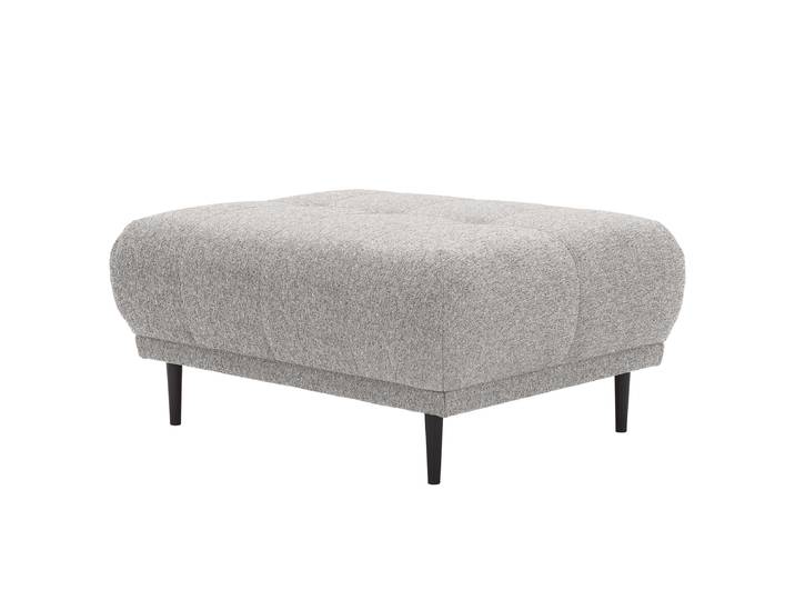 Pouf 93 x 45 x 77cm Gris Tissu Gasira: Argenté