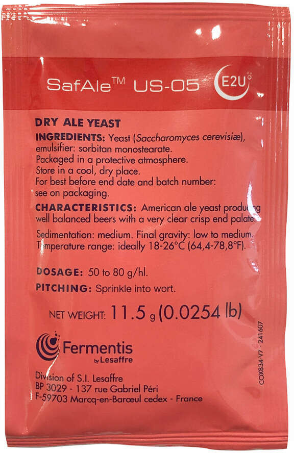 Fermentis Lievito secco  Safale US-05 (11,5 g)