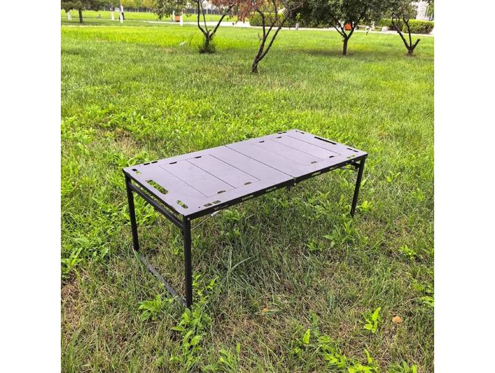 Table de pique-nique pliable portable, camping, barbecue en plein air, modulaire, détachable, compatible IGT, légère, hauteur réglable, portable