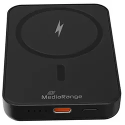 MediaRange Powerbank 5000mAh MagSafe USB-C PD schwarz