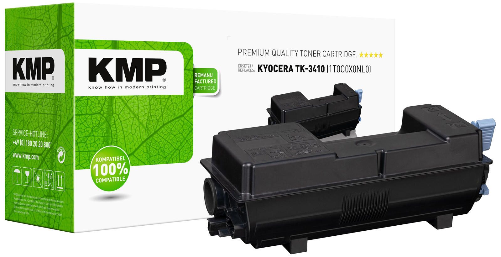 KMP Toner schwarz kompatibel zu KYOCERA TK-3410 2929,1000