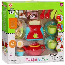 Magni PlayGo 3715 Spielset Frühstück für Zwei, mit Küchenutensilien, Geschirr und viel Zubehör, 27