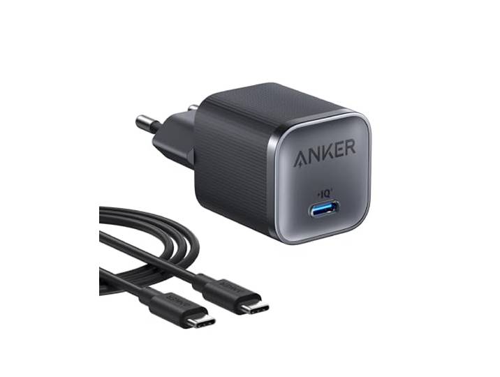 Anker Nano Oplader, 45W, GaN, USB-C, Zwart