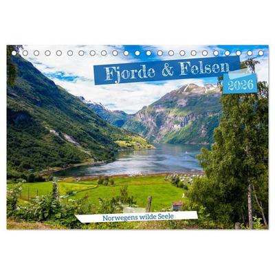 Fjorde & Felsen – Norwegens wilde Seele (Tischkalender 2026 DIN A5 quer), CALVENDO Monatskalender