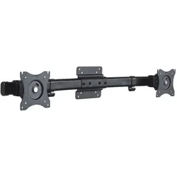 Purelink PureMounts Adapter Schreibtisch Halterung VESA75/100 auf 2x VESA75/100 (27", 10 kg), Monitor Halterung, Schwarz