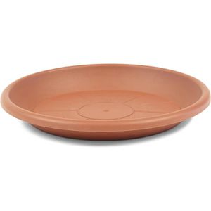 Greemotion Blumentopf-Untersetzer Mira, terrakotta, aus Kunststoff, frostsicher & UV-beständig, Ø 11 cm