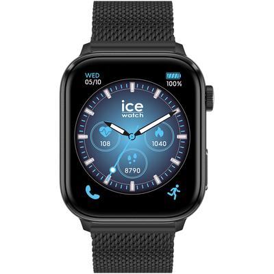 Smartwatch ICE-WATCH "ICE smart 3.0", schwarz (schwarz, schwarz), Smartwatches, Damen, Smartwatch, Armbanduhr, Damenuhr, Herrenuhr, Edelstahlarmband,digital