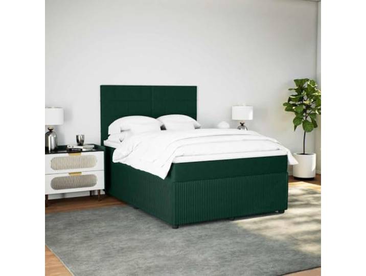 KTHLBRH Bettgestell aus Samt 140 x 200 cm mit verstellbarem Kopfteil Taschenfederkernmatratze, inklusive Matratzenbezug, personalisierte Unterstützung