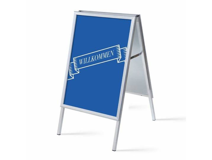 Showdown Displays Standregal A1 - Komplett-Set - Willkommen Deutsch - Blau/Schwarz, 1-tlg.