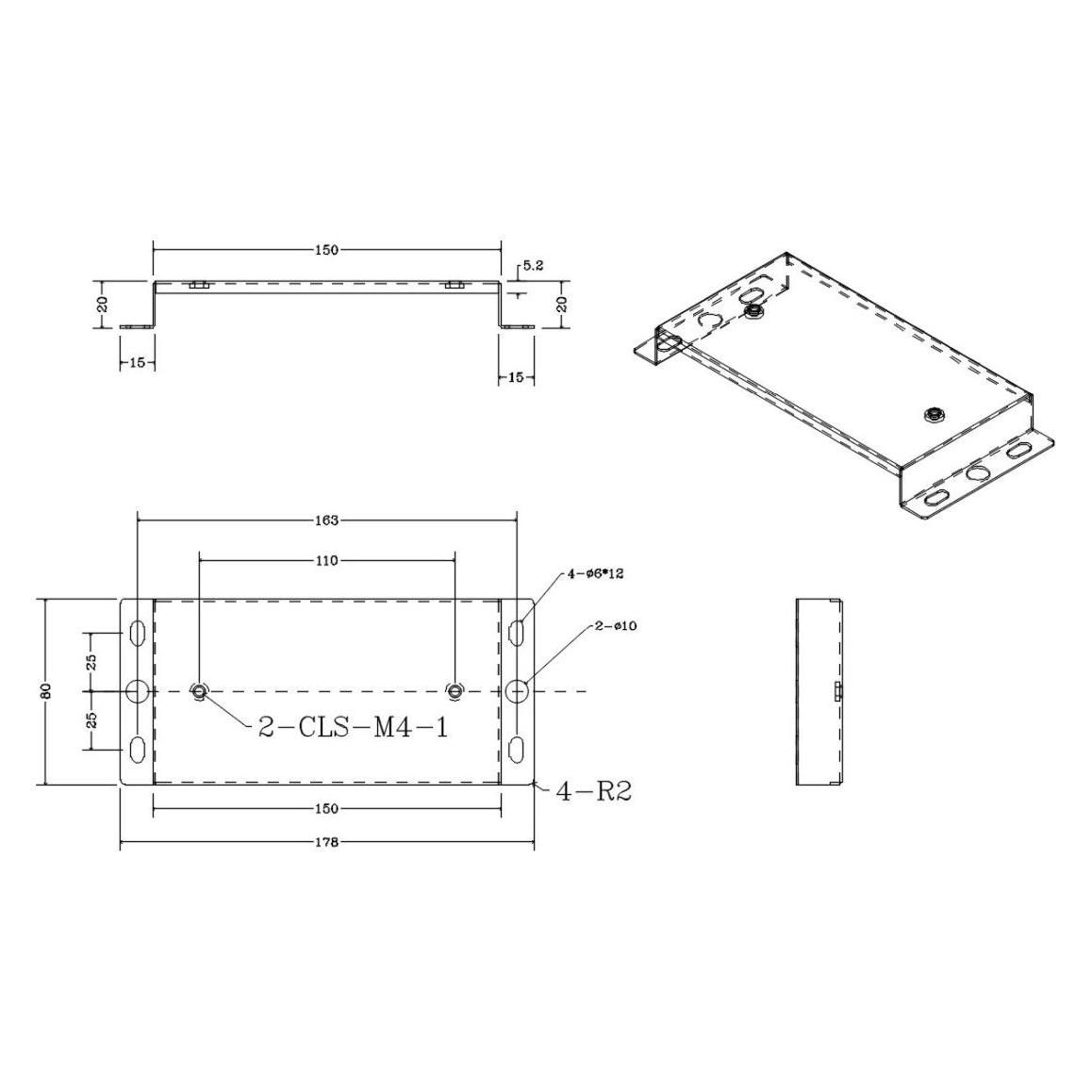 Allnet Montagewinkel Wand bintec elmeg Dect Station, weiss (Montage-Kit) (WM-BINTEC)