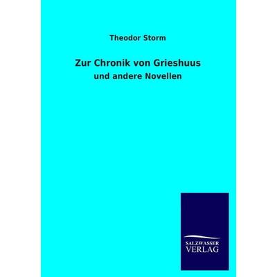 Zur Chronik von Grieshuus, Taschenbuch von Theodor Storm, Salzwasser, 978-3-8460-2090-6