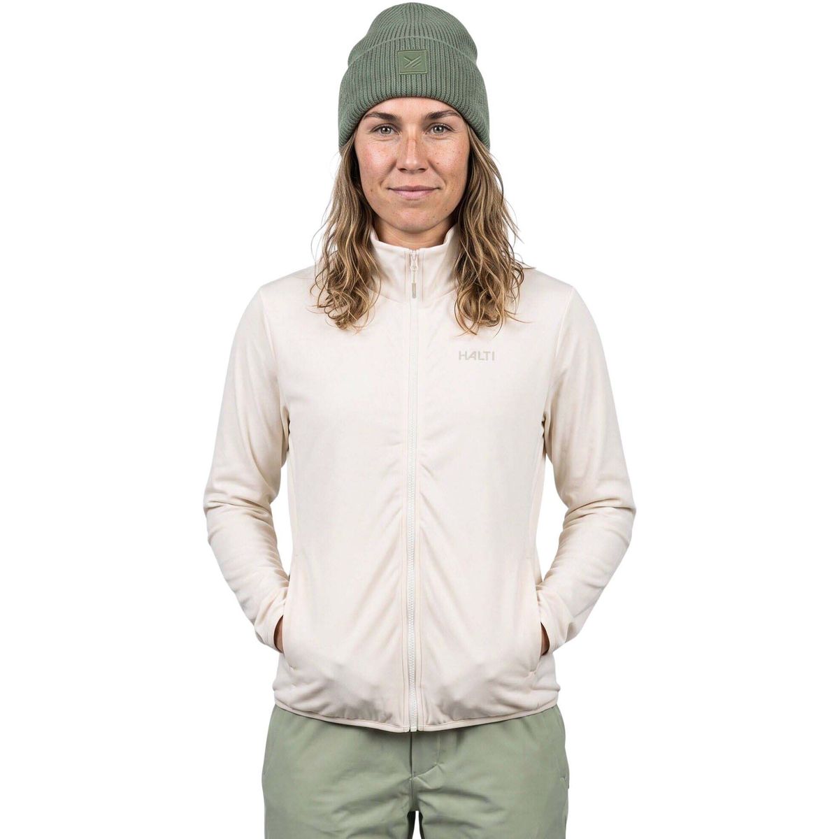 Halti Rockmoon Fleece Jacket Women's eggnog white (E01) 36 088-0281-E01-36