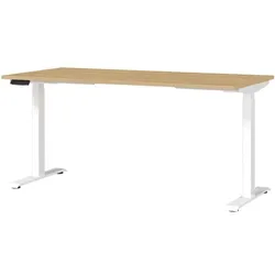 Germania-Werke Schreibtisch höhenverstellbar (elektrisch) »Jet« 160 cm weiß, 160x120x80 cm