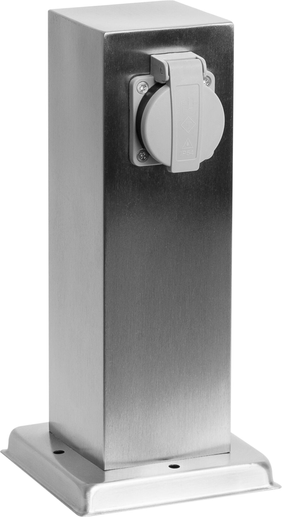 KS Verlichting Tuinstopcontact RVS Dubbel Buitenstopcontact