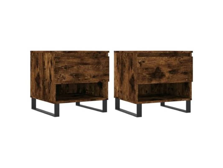 HKLGBVCR Couchtische, 2 Stück, Raucheiche, 50 x 46 x 50 cm, Verbundholz
