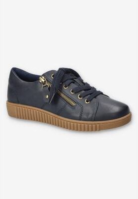 Women's Novie Platform Sneaker by Easy Street in Navy (Size 9 M)