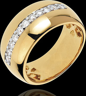Edenly Ring Zauberwelt - Sonnenglanz - Gelbgold - 11 Diamanten: 0.37 Karat