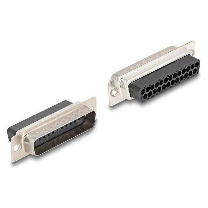 Delock D-Sub 25 Pin Stecker zu RJ45 Buchse Montagesatz rot (RJ45) (67115)