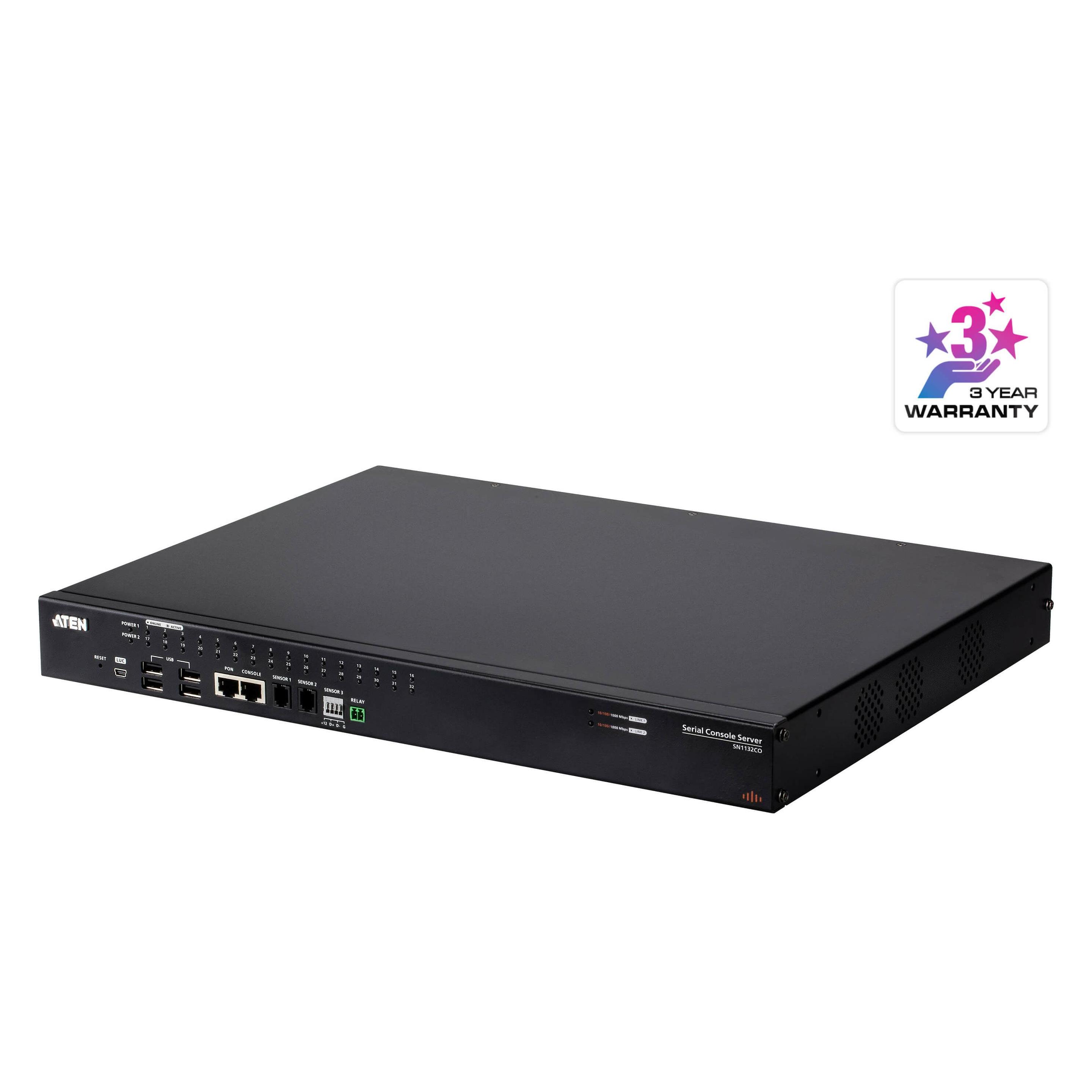 Aten 32-Port Serial Konsolenserver SN1132CO-AX-G (SN1132CO-AX-G)