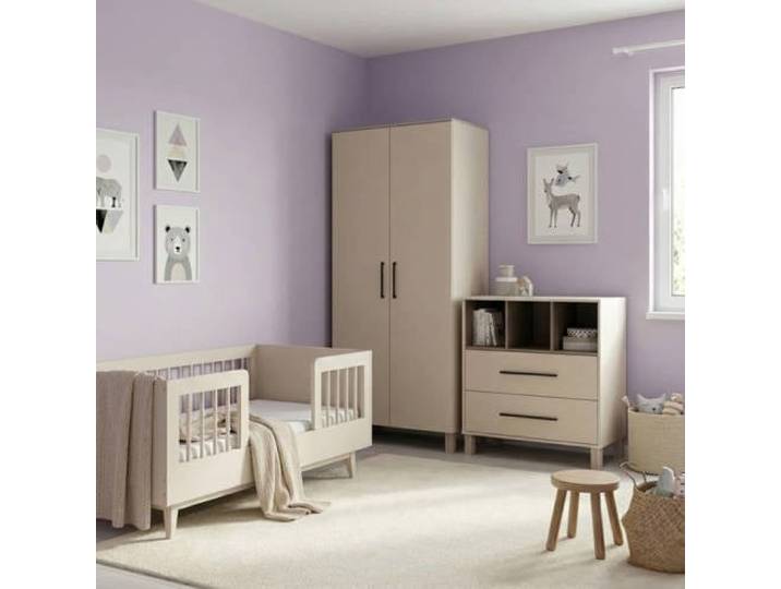 Cabino Peuterkamer Timo Clay 3 Delig met Commode Geneve en Kledingkast Geneve