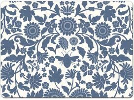 CounterArt Hardboard Placemat, Vintage Floral, Set of 4