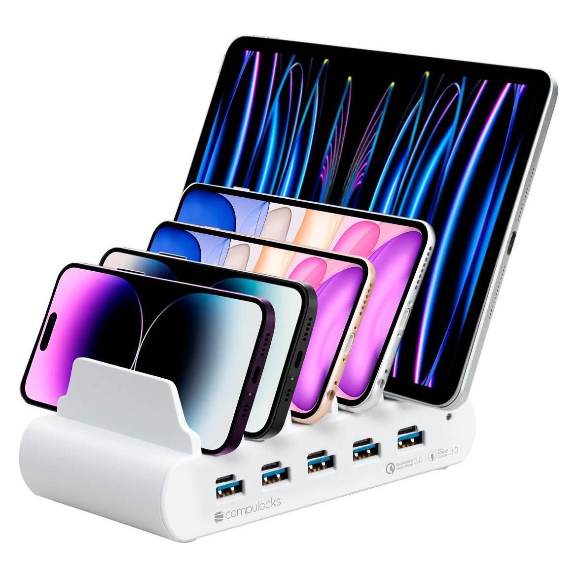 Compulocks USB-Ladestation (150 W, 10 Ports) (5PUSBCDKS-EU)
