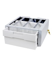 Ergotron Supplemental Storage Drawer Single Tall Montagekomponente Schubfach für Einkaufswagen verriegelbar Grau weiß (97-992)
