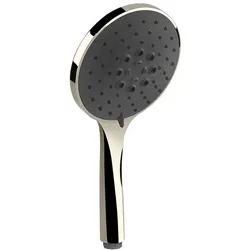Gessi Origini Antikalk-Handbrause, mit schwarzem Einsatz, 3-Strahl, 14378720, Farbe: Nickel PVD