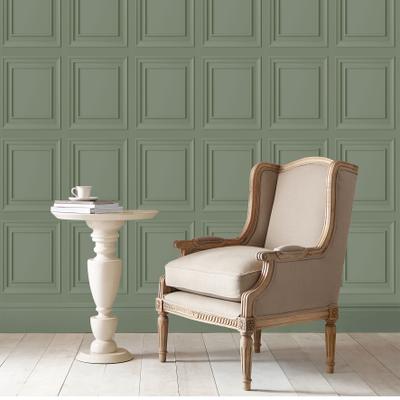 Vliestapete LAURA ASHLEY "Laura Ashley Redbrook Wood Panel Sage Vliestapete", grün (sage), B:0,52m L:10,05m, Vlies, Tapeten, Laura Ashley Redbrook Wood Panel Sage Vliestapete