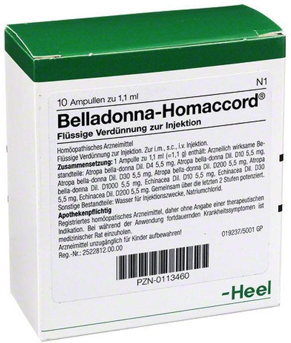 Heel Belladonna Homaccord Ampullen 10 St
