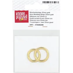 6x Knorr Prandell Wachs-Eheringe 32mm gold