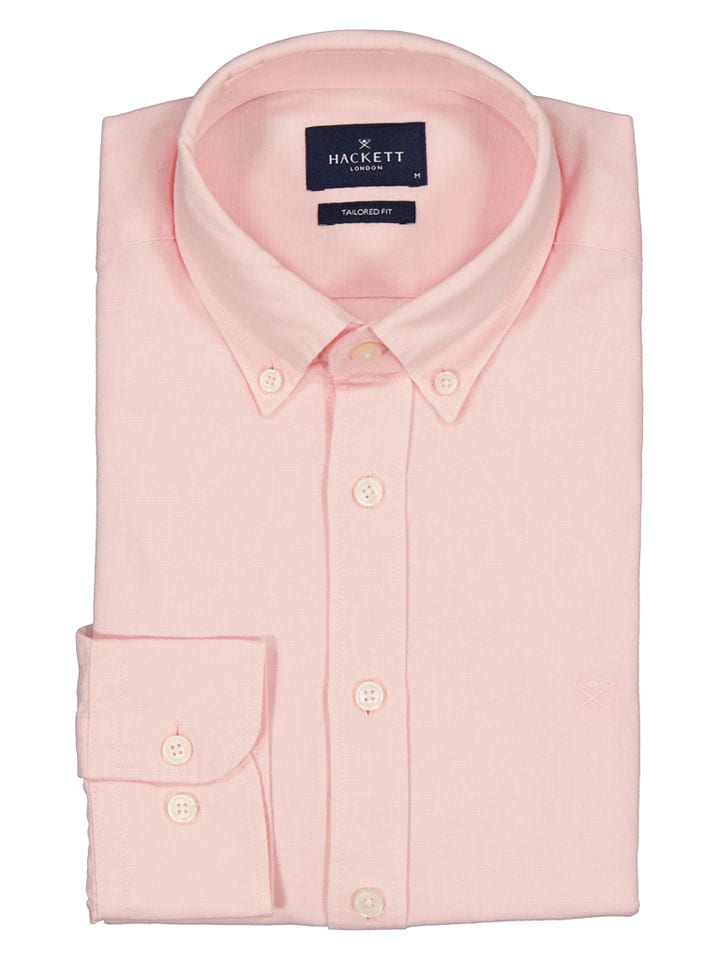 Hackett London Hemd - Tailored fit - in Rosa - L