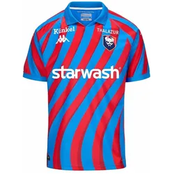 Kappa, Herren, Fussballtrikot, Heimtrikot SM Caen 2024/25 (L), Blau, Rot