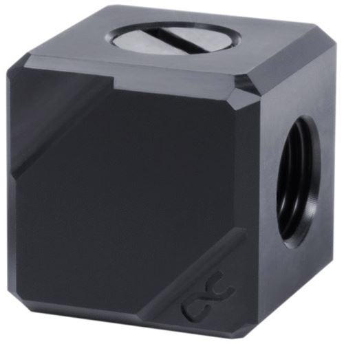 Alphacool Eiszapfen Anschlussterminal 4-Fach G1/4 IG - Black Acetal