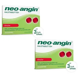 neo-angin HALSTABLETTEN KIRSCHE ZUCKERFREI Doppelpack 2X24 St Lutschtabletten