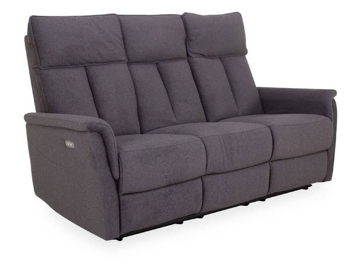 HARPER Sofa Sofa 3-Sitzer HARPER HAIKOU BHT 184x109x93 cm grau Couch Einzelsofa