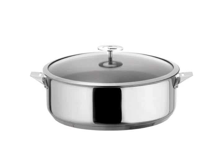 Cuisinox - Eclipse - Sauteuse 28 cm tout inox - Fond encapsulé - Compatible tous feux dont induction - Acier inoxydable 18/1 - Finition miroir