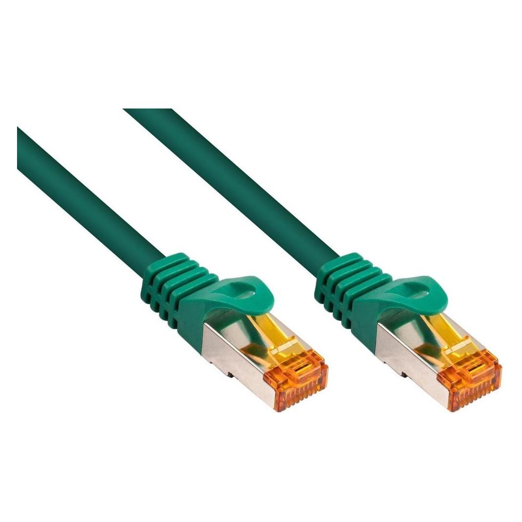 Varia Cat. 7 RJ45 Patchkabel TPE grün 10m Netzwerk Hochgeschwindigkeit (S/FTP, 10 m) (419407)