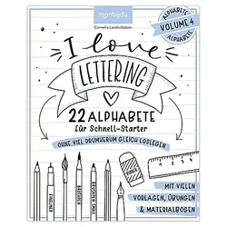 Buch "I love Lettering – 22 Alphabete für Schnell-Starter: Volume 4"