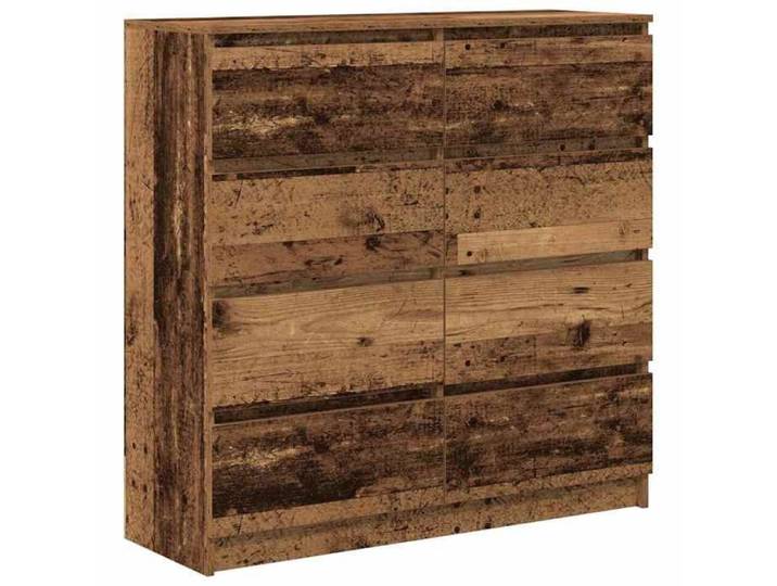 Remise Enfilade de rangement - Brun - Buffet bas bahut vaisselier - vieux bois - 100x35x99cm - bois d'ingénierie_wqi65w