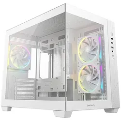 Deepcool " CG330 3F WH Micro ATX Mini Tower White" (mATX, Mini-ITX), PC Gehäuse, Weiss