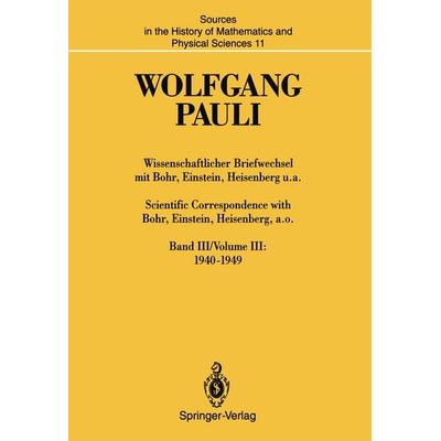 Wissenschaftlicher Briefwechsel mit Bohr, Einstein, Heisenberg u.a. / Scientific Correspondence with Bohr, Heisenberg, a.o., Taschenbuch von Wolfgang