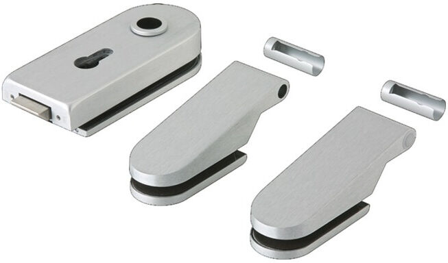 Ferrure de porte en verre STUDIO Rondo LM Dark Niro PZ DIN L/R ; Dorma-Glas (81010215799)
