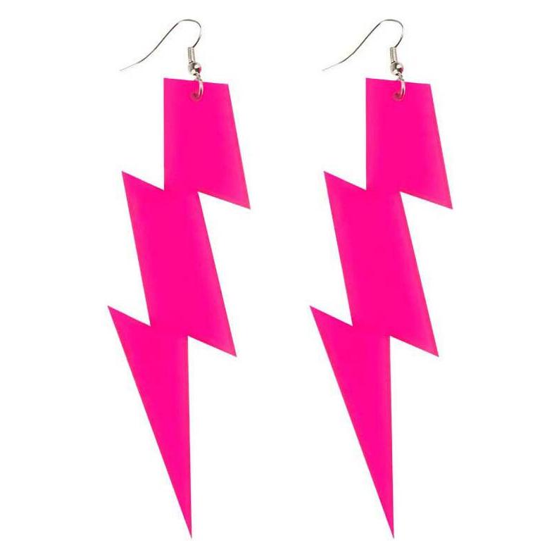 Boland Ohrringe Flash:80er Jahre Disco Accessoires (One Size) (BO64469)
