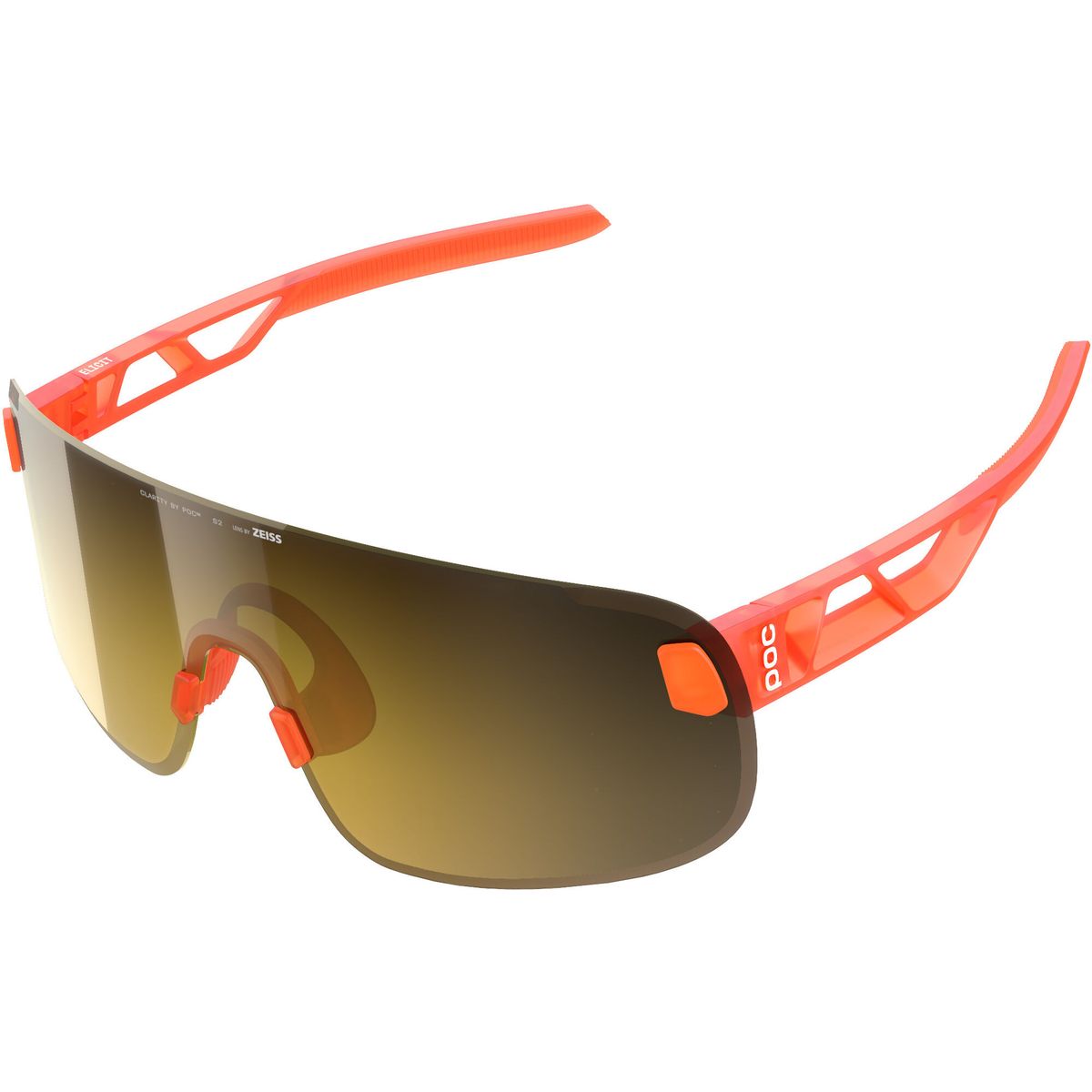 POC Elicit + fluo. orange translucent/clarity road/partly sunny gold (9587) One Size EL10019587ONE1