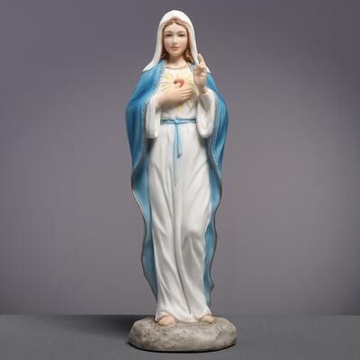 Veronese Design 6.1 inches Height Polyresin The Immaculate Heart of Mary Multicolor Finish Figurine