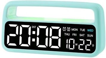 Inspired Deals LED Bedside Alarm Clock Night Light For Bedroom Decor green